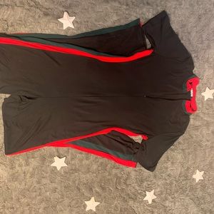 Fashion nova black shortsleeved jumpsuit.